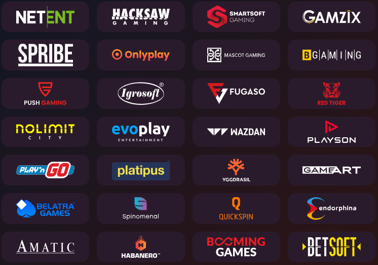 Доступные провайдеры в Казино Дэдди Доступные провайдеры в Казино Дэдди